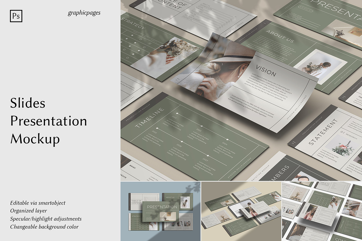 Slides Presentation Mockup, a Wearable Device Mockup by graphicpages (Photo 1 of 13)