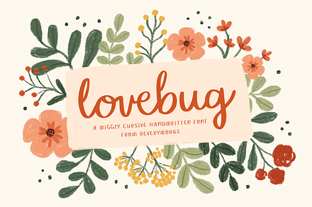 The Lovebug Script, a Handwritten Font by ReveryWorks