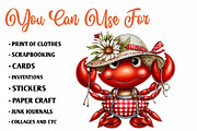 Whimsical Summer Crub Clipart, an Illustration by CreationArt (Thumbnail 2 of 7)