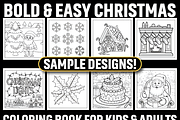 Bold & Easy Christmas Coloring, a Seasonal Illustration by Coco Bloom (Thumbnail 4 of 5)