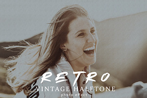 Retro Vintage Halftone Photo Effect