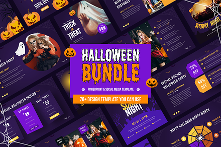 Bundle Halloween Event Template, a Social Media Template by RRGraph