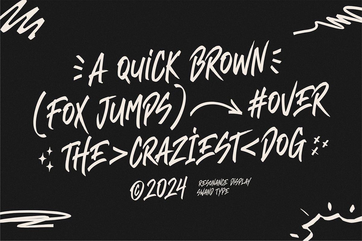 Resonance - Hand brushed With Extras, a Handwritten Font by Swandtype (Photo 7 of 12)