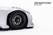 GT3 Race Car Performance Coupe Set, an Advertising Mockup by Halal Graphic Studio (Thumbnail 4 of 12)
