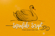 Swanlake Script, a Script Font by ByGiftyJane (Thumbnail 1 of 9)