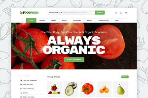 FoodFarm - Grocery Store HTML CSS