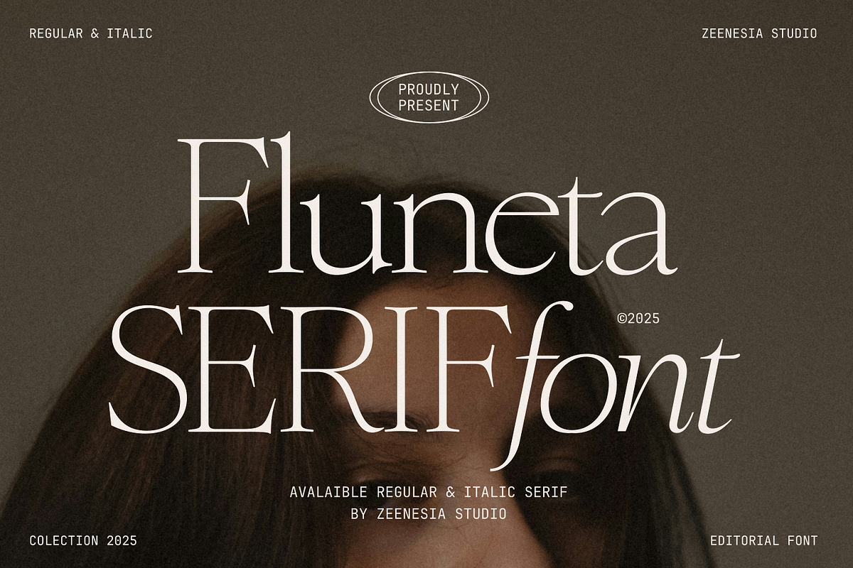 Fluneta, a Serif Font by zeenesia (Photo 1 of 21)