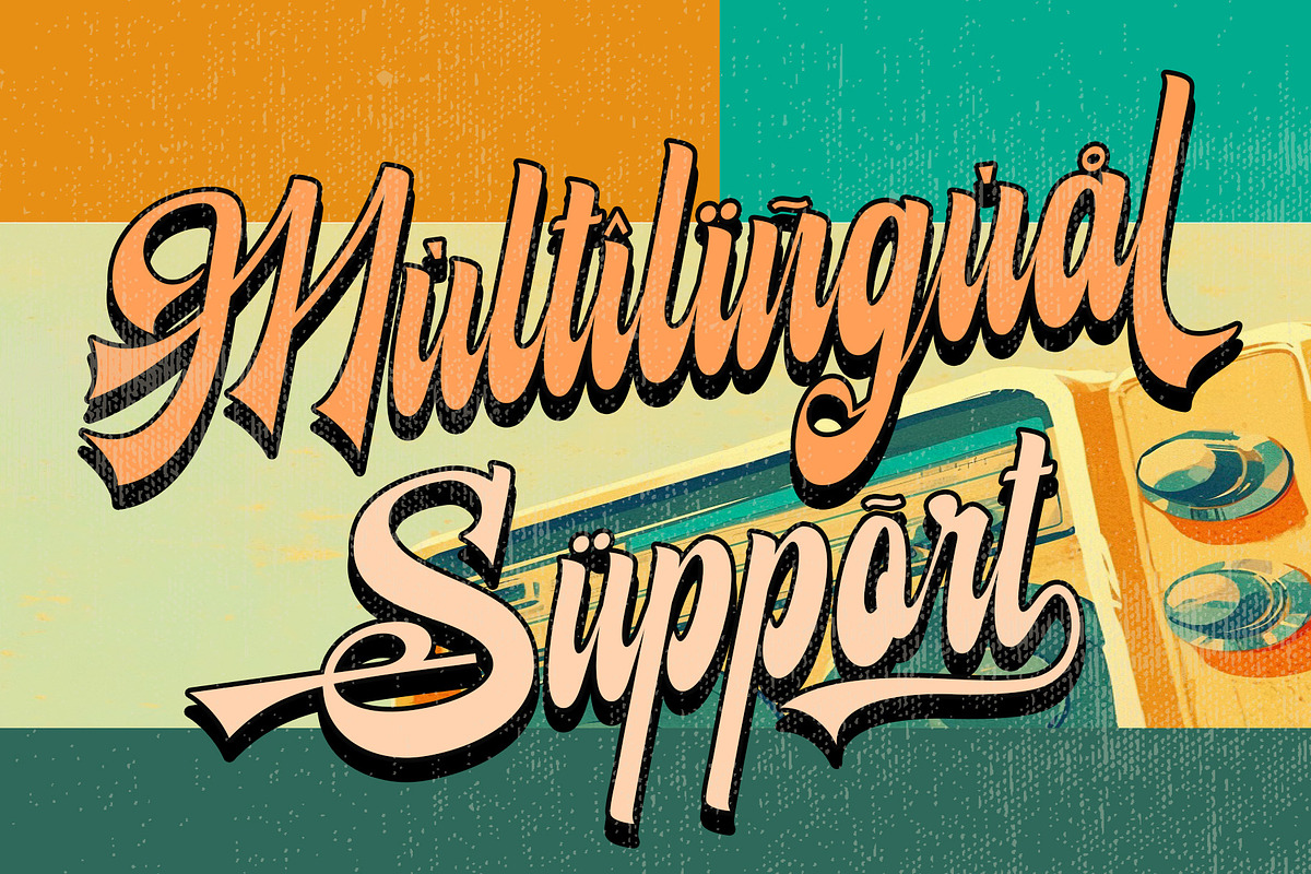 Retrobeat – Bold Retro Script Font, a Script Font by Letterara (Photo 12 of 14)