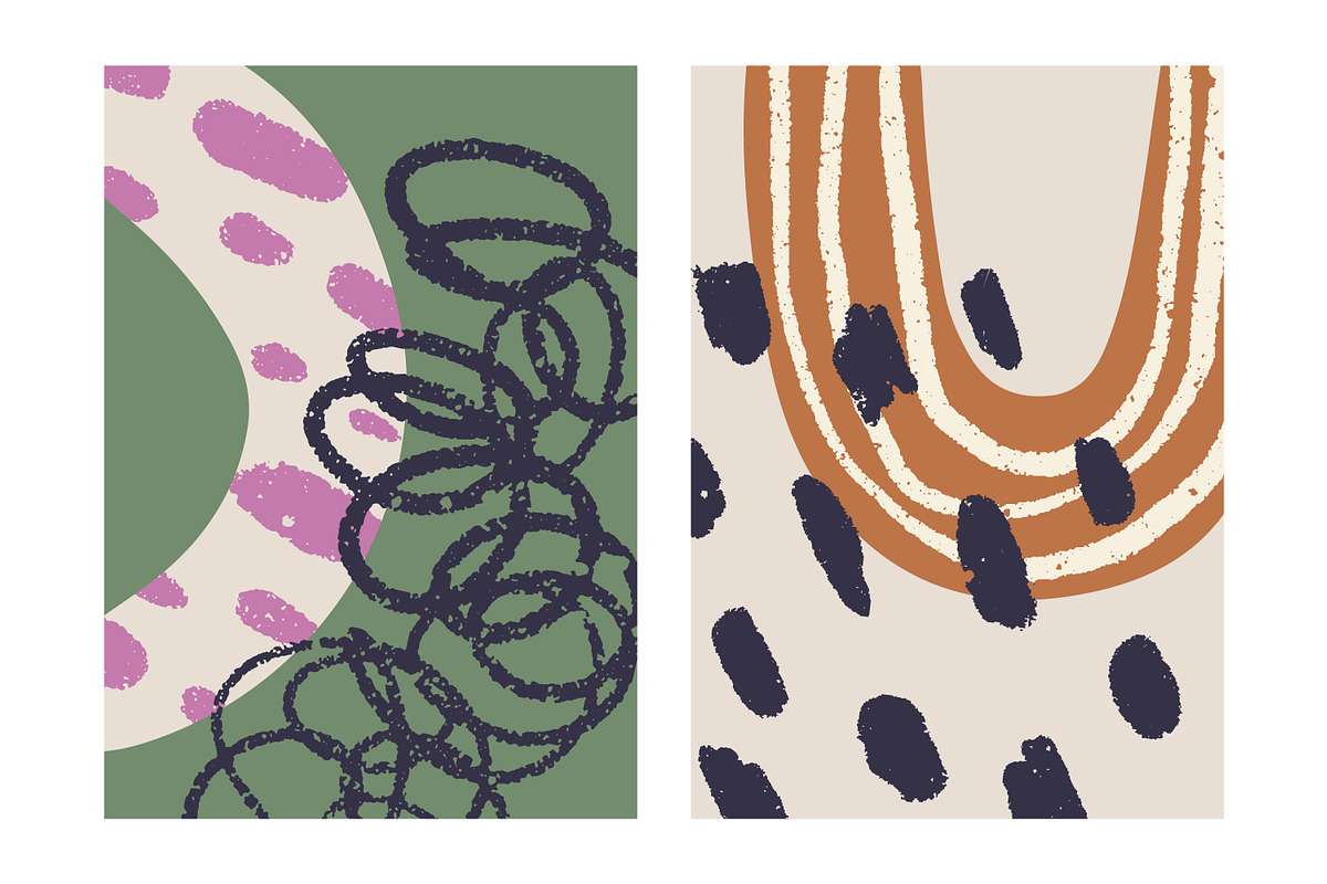 Abstract shapes posters, cards set, a Decorative Illustration by Good Studio (Photo 4 of 14)