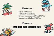 Surf Cartoon Set, a Graphic by cd-design.co (Thumbnail 6 of 7)