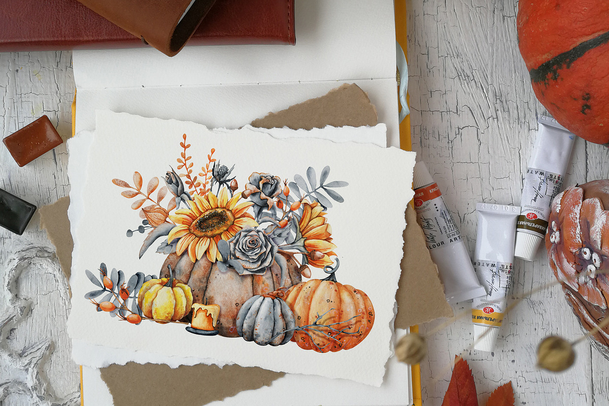 Autumn watercolor collection, a Graphic by Artmanata (Photo 11 of 11)