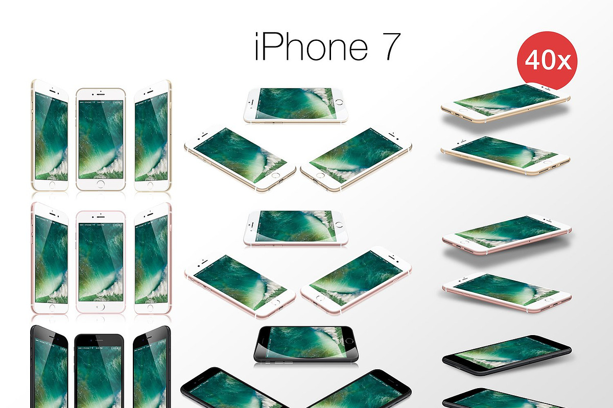 Apple Devices Mockups Bundle, an iPhone Mockup by RadekBroz (Photo 10 of 20)