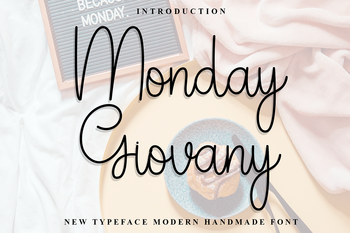 Monday Giovany, a Handwritten Font by InermediaSTUDIO (Photo 1 of 8)