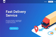 Isometric landing page template, a Templates & Theme by Genestro Shop (Thumbnail 4 of 5)