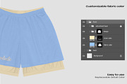 Double layer mesh shorts mockup, a Bottom Mockup by Voyage Studio (Thumbnail 3 of 3)