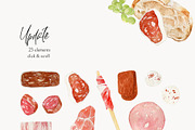 Watercolor Food BUNDLE, a Food Illustration by NiKO (Thumbnail 13 of 25)