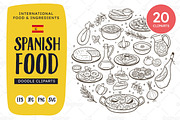 Spanish Food Doodle Clip Arts, a Food Illustration by insemar (Thumbnail 1 of 4)