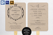 Wedding Program Fan SHR379, an Invitation Template by Shafura_Wedding (Thumbnail 1 of 4)