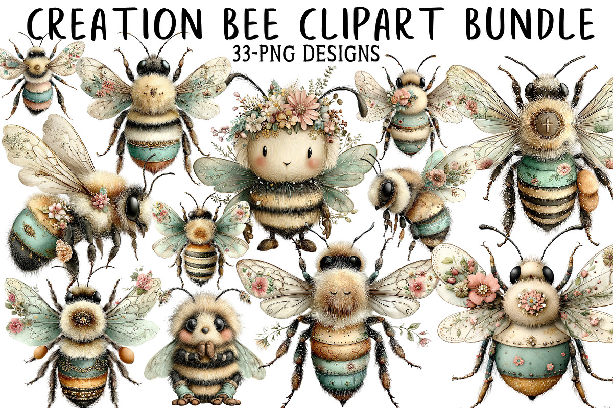 Creation Bee Clipart, an Illustration by Daily.Designs (Photo 1 of 8)