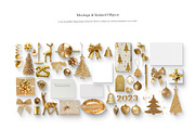 05_Golden Christmas Scene Creator, a Books & Magazine Mockup by Kzara Visual Concepts (Thumbnail 2 of 7)