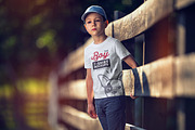 Boy T-Shirt Mock-Up Set, a Shirt Mockup by PuneDesign (Thumbnail 4 of 6)