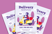 Delivery Service flyer, a Flyer Template by AdamHasan (Thumbnail 2 of 3)