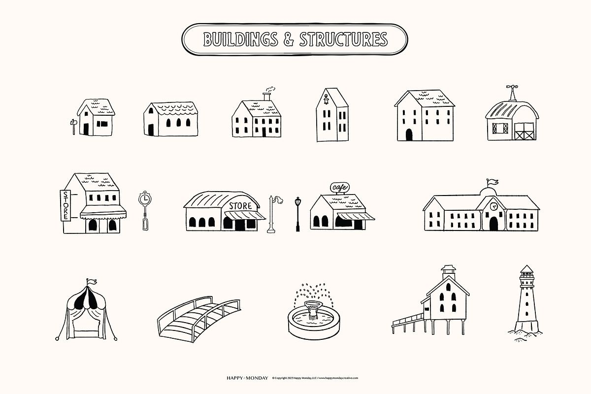 Travel Map Creator Collection, an Illustration by Happy Monday Creative (Photo 2 of 22)
