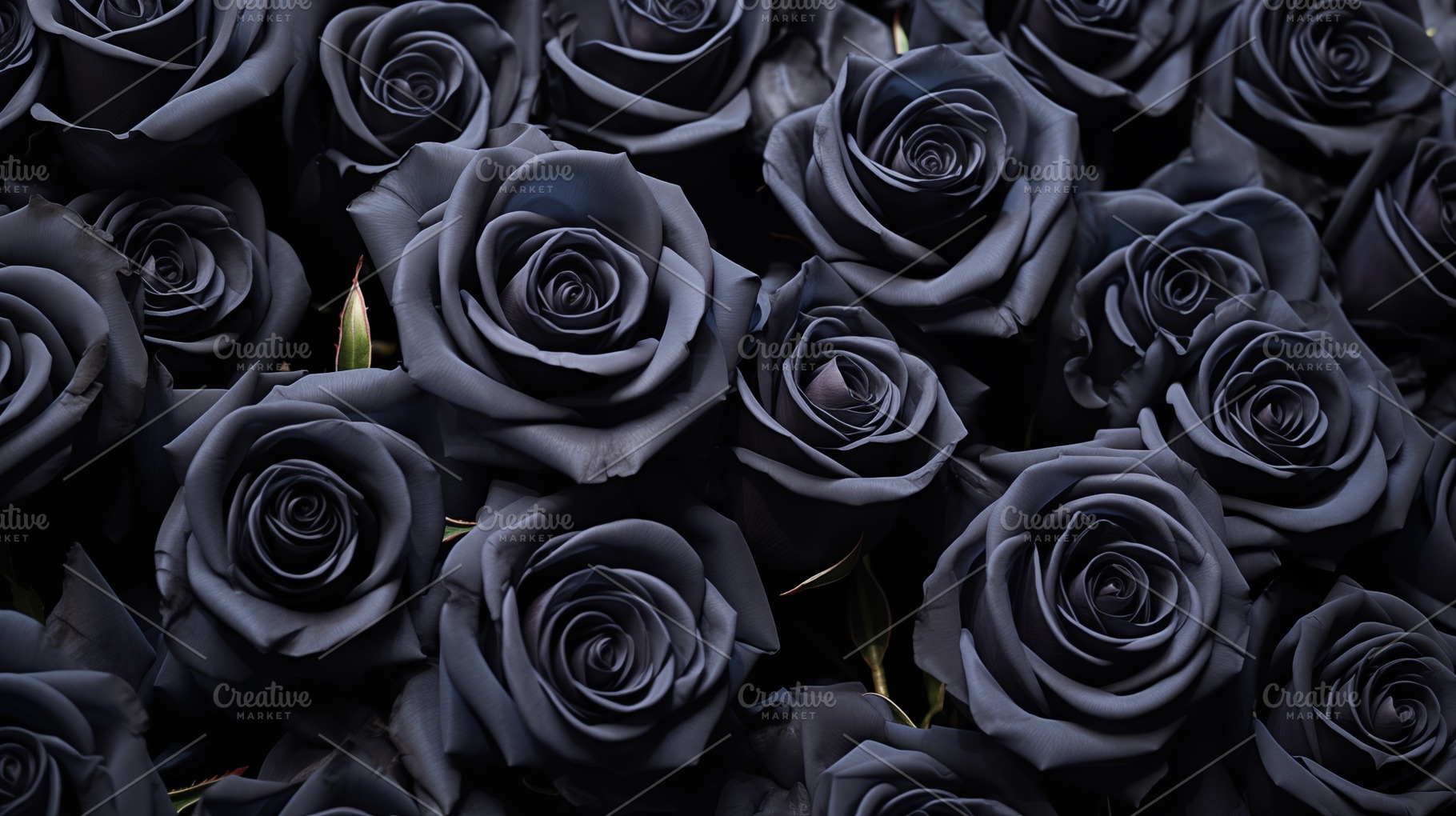 Black Rose pattern background, a Nature Photo by Textures & Backgrounds
