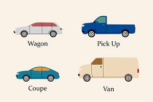 Cars Body Type Illustration