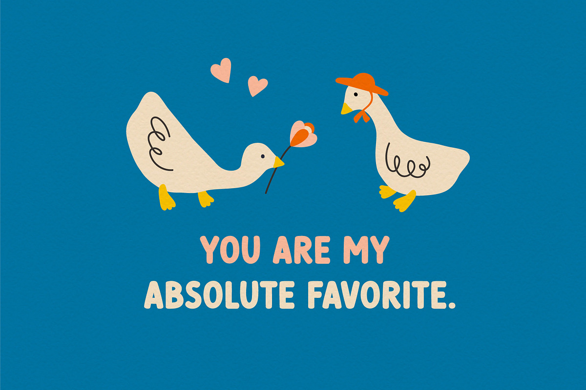 Little goose | Cute font, a Font by JuliaVolkova (Photo 10 of 11)