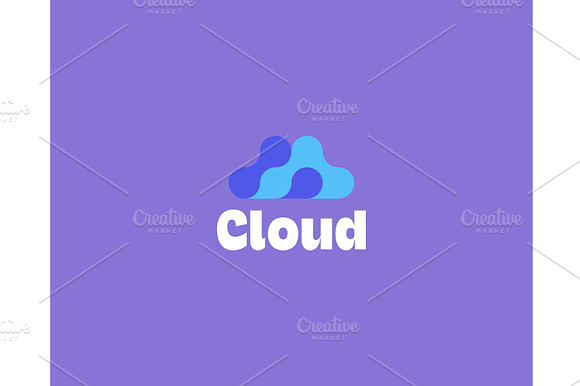 Abstract cloud logo. preview 2