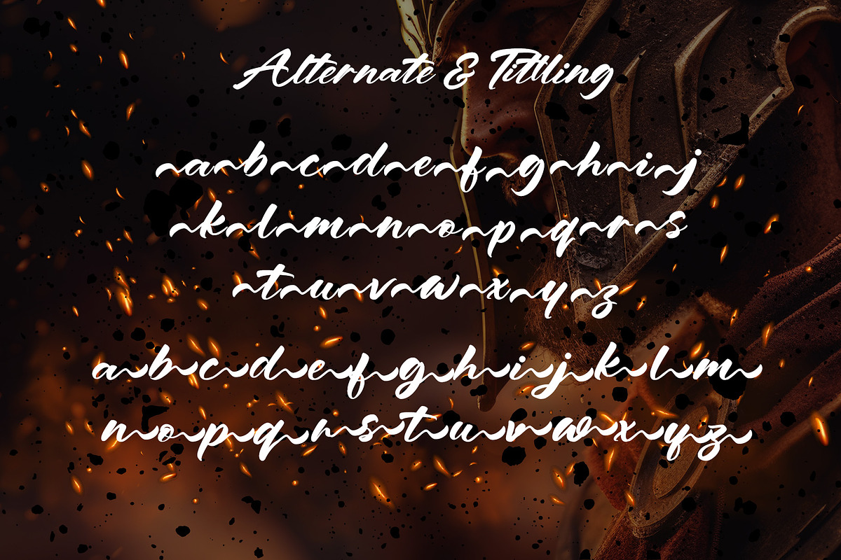 Spartan Brush - Brush Font, a Handwritten Font by Letterara (Photo 11 of 13)