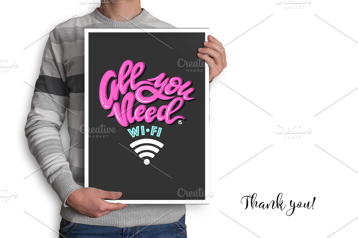 All you need is ...WiFi :) Lettering, a Graphic by NKTN graphics (Photo 4 of 4)