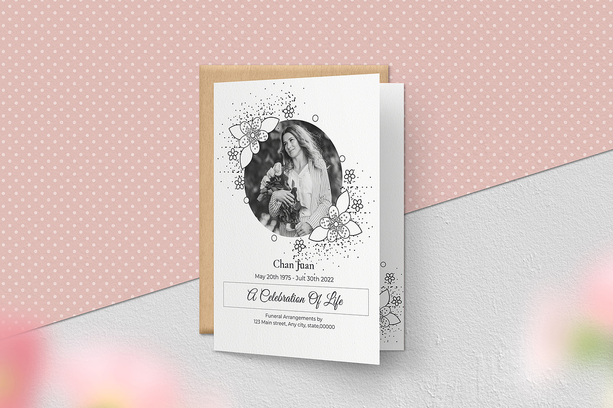 Funeral Program Template, a Brochure Template by obidullah_01 (Photo 2 of 6)