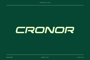 Cronor - Modern Sport Typeface