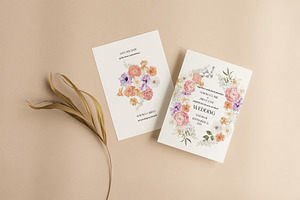 Whimsical Boho Watercolor Florals