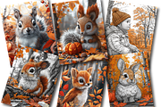 Fall Coloring Pages for Kids, a Seasonal Illustration by Design Zone (Thumbnail 5 of 7)
