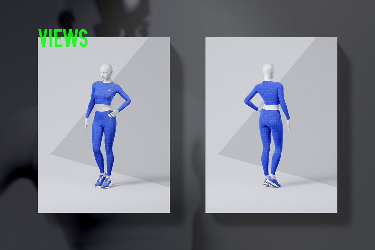 Women's Activewear Mockup Set, a Shirt Mockup by OllStore (Photo 3 of 17)