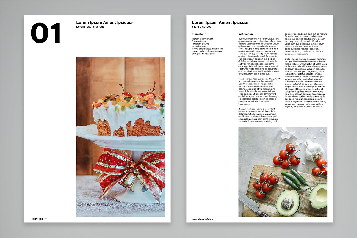 Recipe Sheets Collection, a Print Template by McLittle Stock (Photo 2 of 5)