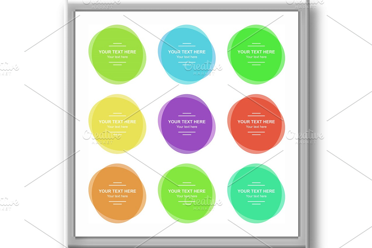 Set of Vector Colorful Banners, a Decorative Illustration by FineArtStudio (Photo 2 of 3)