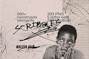 Scribbles 560+Lines, Letter Sets, an Object Graphic by Marie T (Thumbnail 1 of 15)