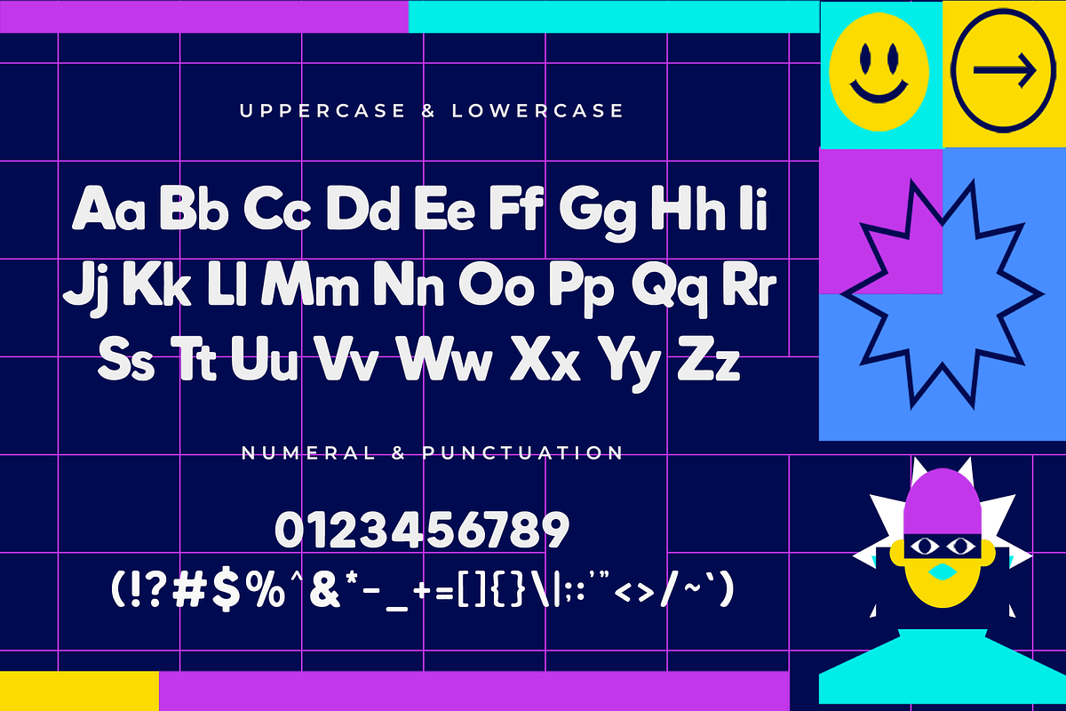 Risopop – Retro Risograph Sans Serif, a Sans Serif Font by overlaytemplates (Photo 4 of 5)