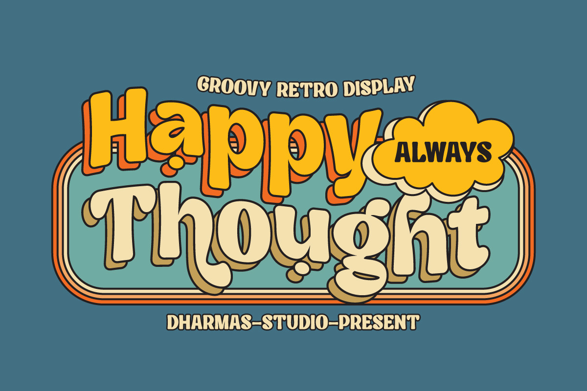 Kelpo - Groovy Retro Typeface, a Serif Font by Dharmas Foundry (Photo 4 of 15)