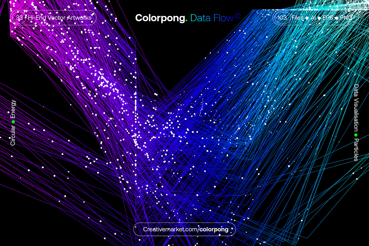 Data Flow - Vector Bundle, a Technology Illustration by Colorpong (Photo 18 of 19)
