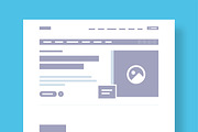 Website Wireframe for Landing Page, a Landing Page Template by MightyDesign (Thumbnail 2 of 9)