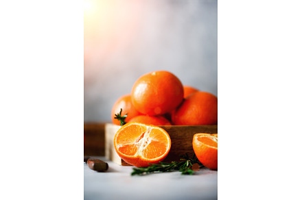 Orange tangerines, mandarins, a Food & Drink Photo by Enjoy Photo