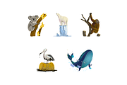 Animals in Environmental Crisis, an Animal Illustration by Deemak Daksina (Thumbnail 1 of 3)