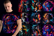 42 Fashionable Vibrant Tshirt Design, an Object Graphic by Miyaji75 (Thumbnail 2 of 6)