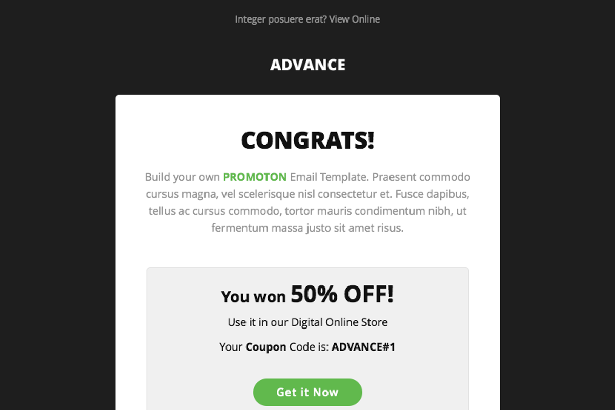 Advance + Online Template Builder, an Email Template by DynamicXX (Photo 2 of 2)