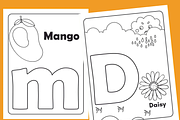 ABC Alphabet Coloring Pages for Kids, an Education Illustration by Sourcedigi (Thumbnail 3 of 3)